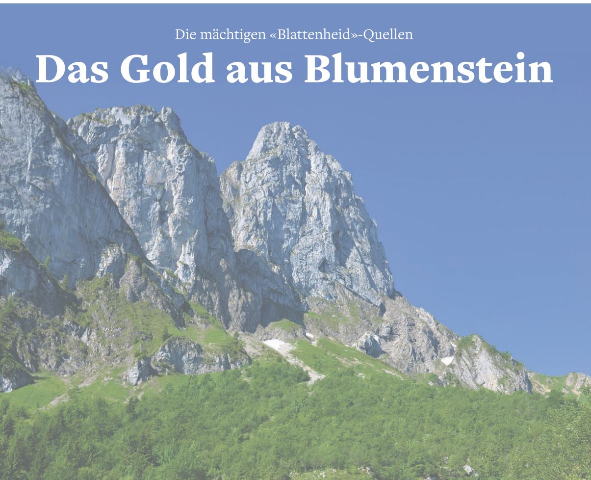 Das Gold aus Blumenstein – Gantrisch Zeitung Juni 2022